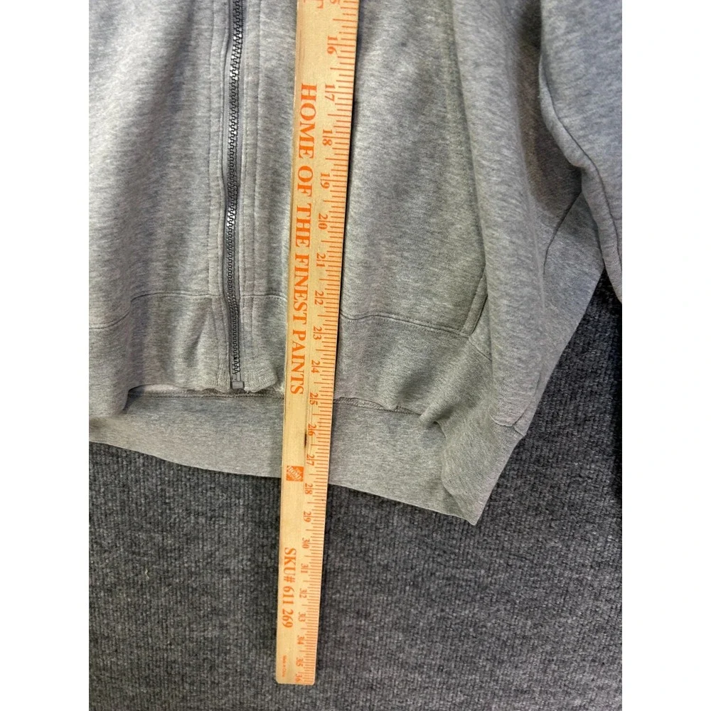 VTG Nike Team Texas Longhorns Full Zip Hoodie Men's Gray Fleece Sports - Large